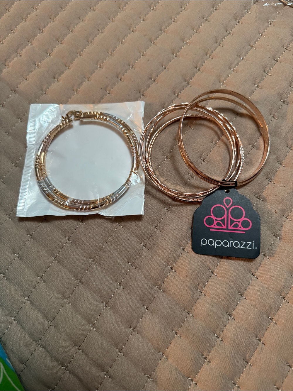 Paparazzi Rose Gold Stackable Bangle Bracelet Set